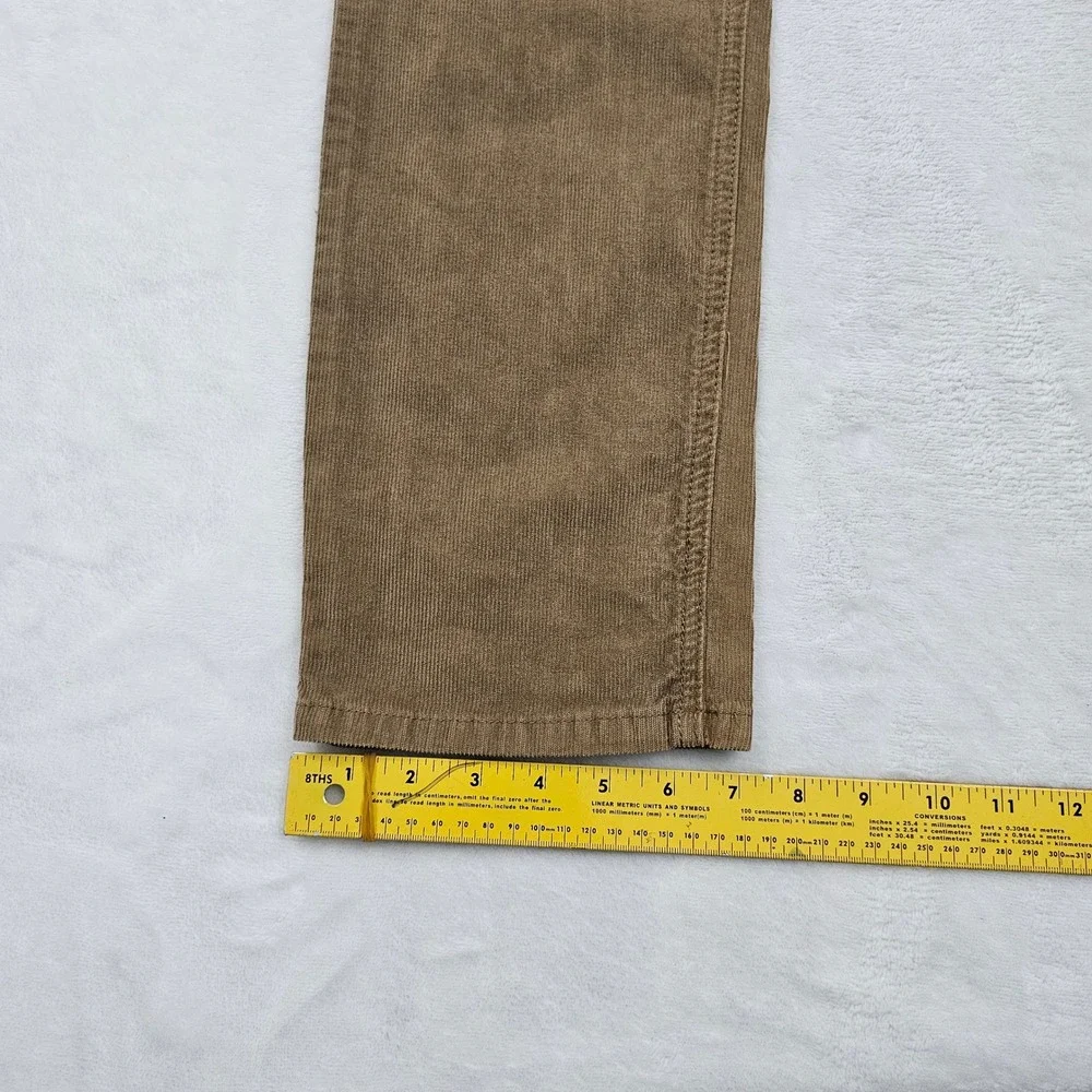Marine Layer Corduroy Pants Mens 32x33 Brown Slim Straight Stretch Preppy Ivy